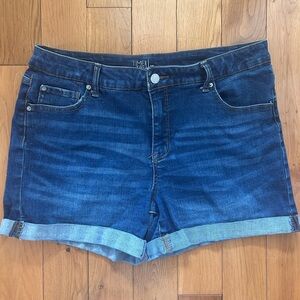 Time and Tru Dark Blue Jean Shorts